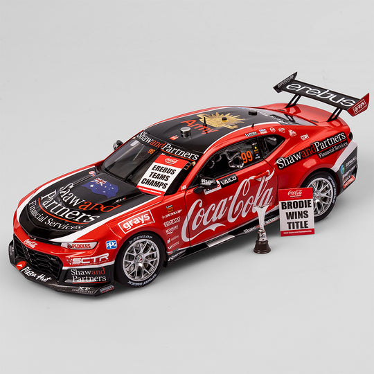 1:18 Coca-Cola Racing By Erebus #99 Chevrolet Camaro ZL1 - 2023 Supercars Championship Winner