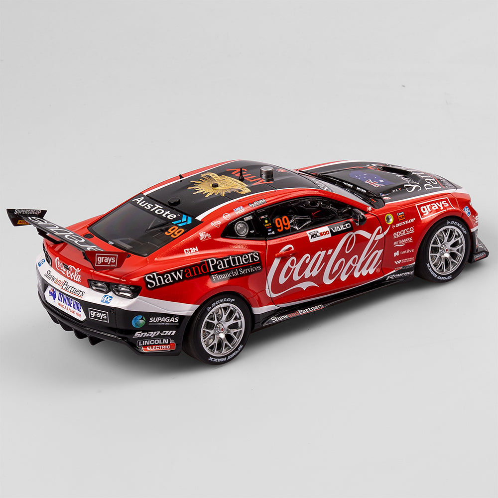 1:18 Coca-Cola Racing By Erebus #99 Chevrolet Camaro ZL1 - 2023 Supercars Championship Winner