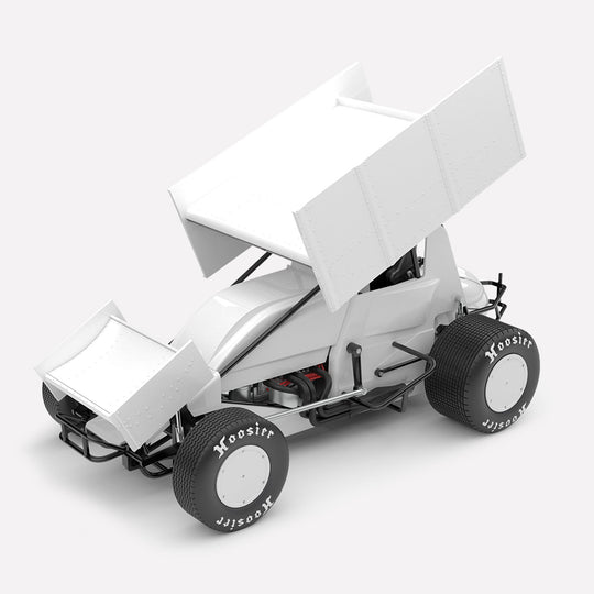 1:18 Plain Body Sprintcar - Gloss White