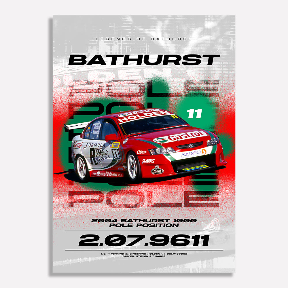 2004 Bathurst 1000 Pole Position Poster (Pre-Order)